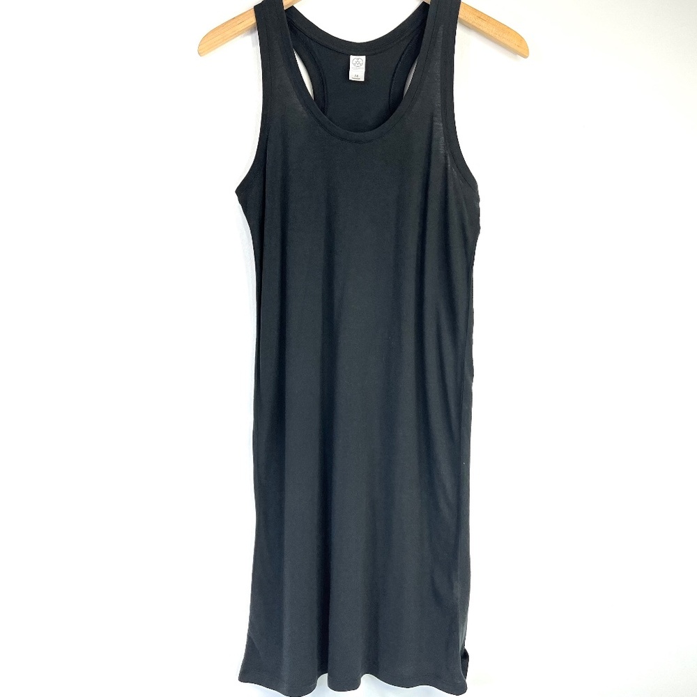 Alternative Black Racer Back Cotton Tank Dress